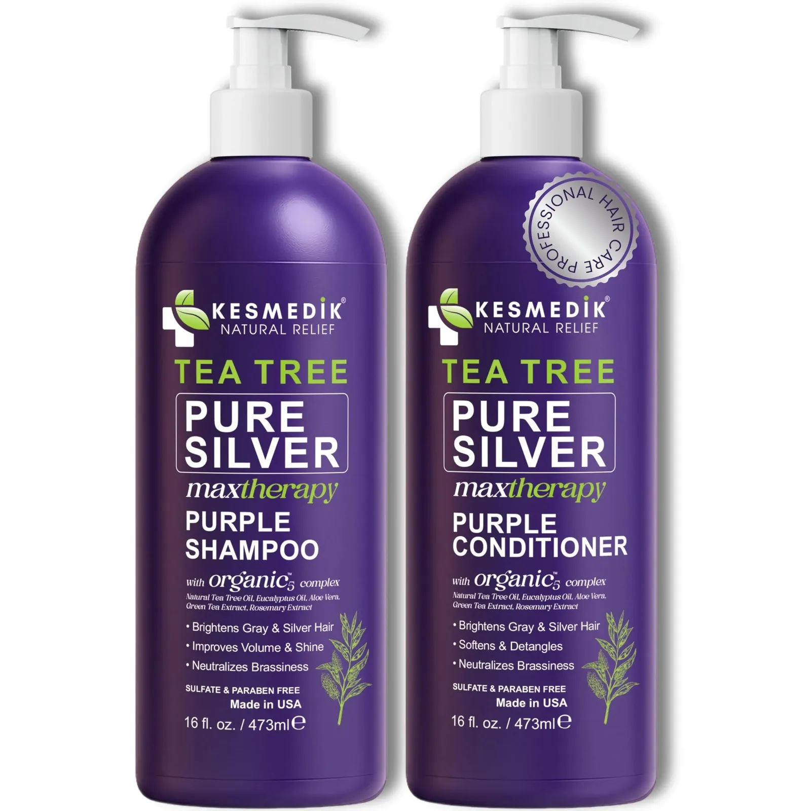 Tea Tree Purple Shampoo & Conditioner