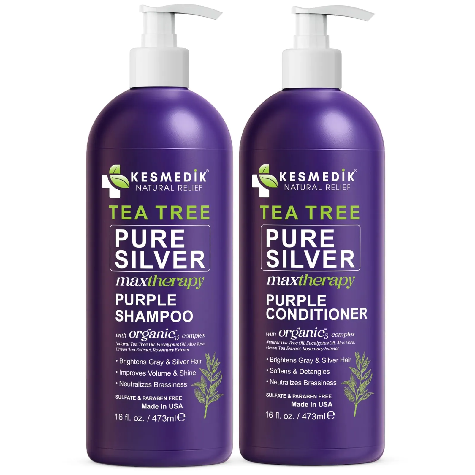 Tea Tree Purple Shampoo & Conditioner