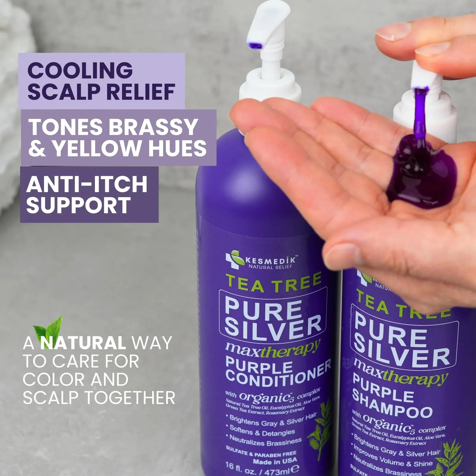 Tea Tree Purple Shampoo & Conditioner