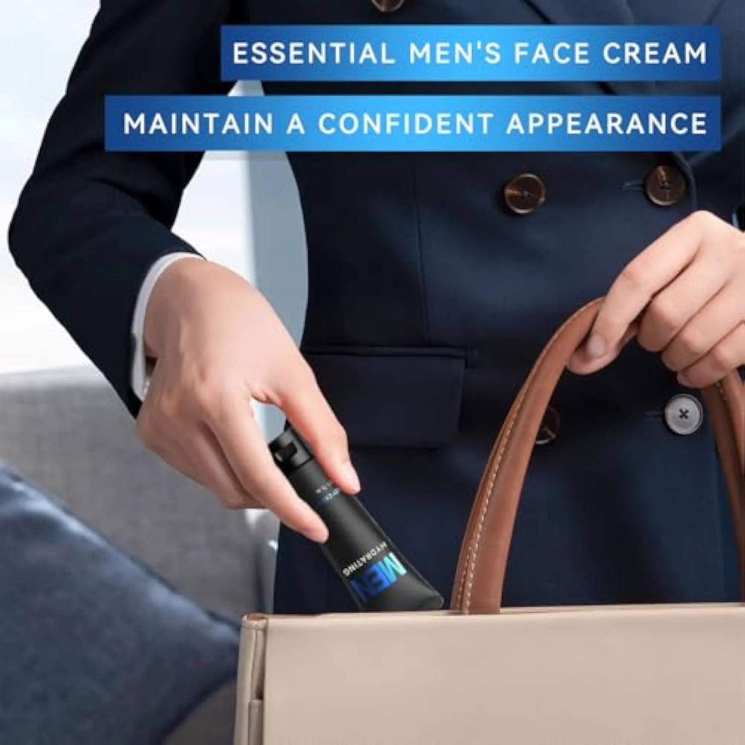 Hydrating Men's BB Cream, Face Concealer Moisturizer, Even Skin Tone, Control Shine & Natural Finish, Lazy Men Skincare Gift