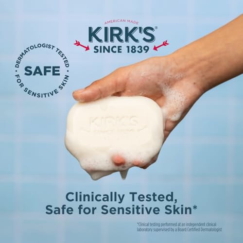 Castile Bar Soap, Original Fresh Scent - Clinically Tested, Safe for Sensitive Skin with Coconut Oil, Vegan and Non-GMO - 4 oz Bars, 6 Pack and Fragrance Free Travel Bar