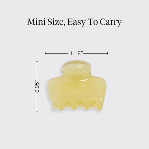 Small Hair Clips, Pearlized Cream