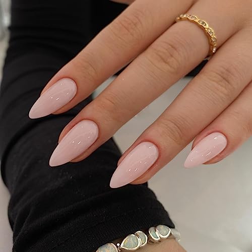 Dusty Pink Press on Nails Medium Almond