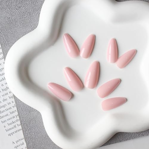 Dusty Pink Press on Nails Medium Almond
