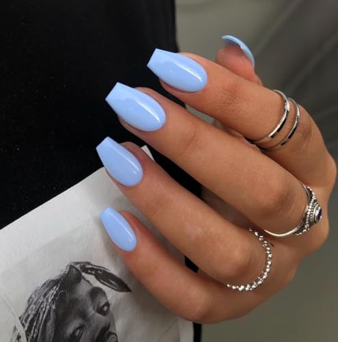 KQueenest Gel Press on Nails Short Medium Coffin