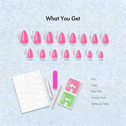 KXAMELIE Short Press on Nails Almond