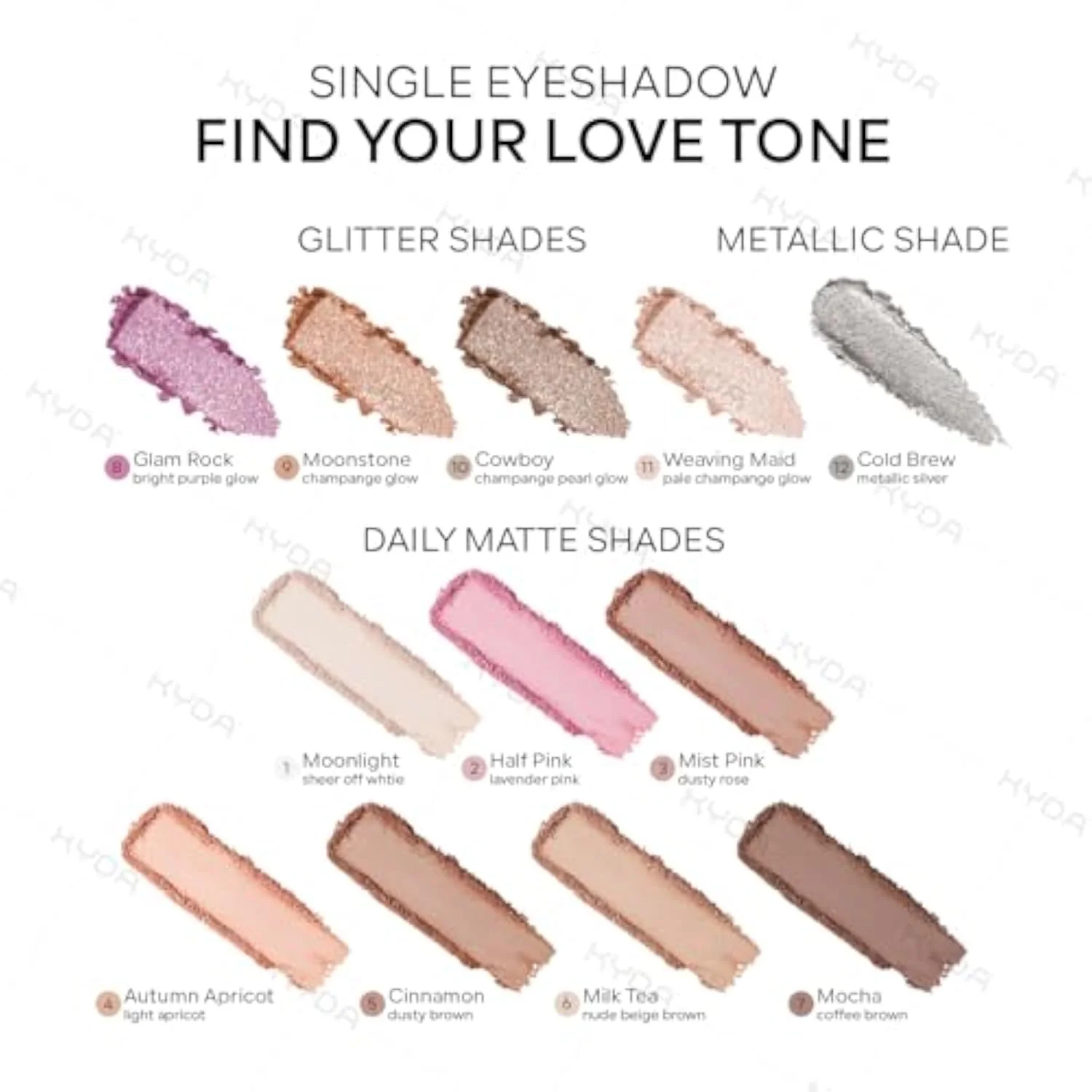 Beige Brown Matte Single Eyeshadow, Matte Nude Brown Eyeshadow Compact, Ultra-fine Lightweight, Crease-proof High Pigmented Formula, Korean Mini Eyes Makeup, Milk Tea