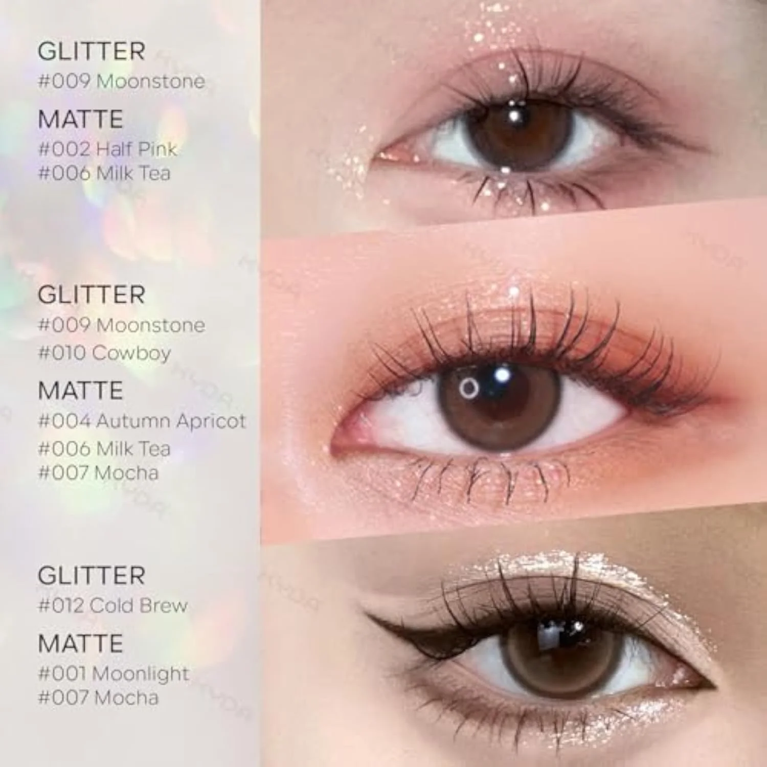 Beige Brown Matte Single Eyeshadow, Matte Nude Brown Eyeshadow Compact, Ultra-fine Lightweight, Crease-proof High Pigmented Formula, Korean Mini Eyes Makeup, Milk Tea