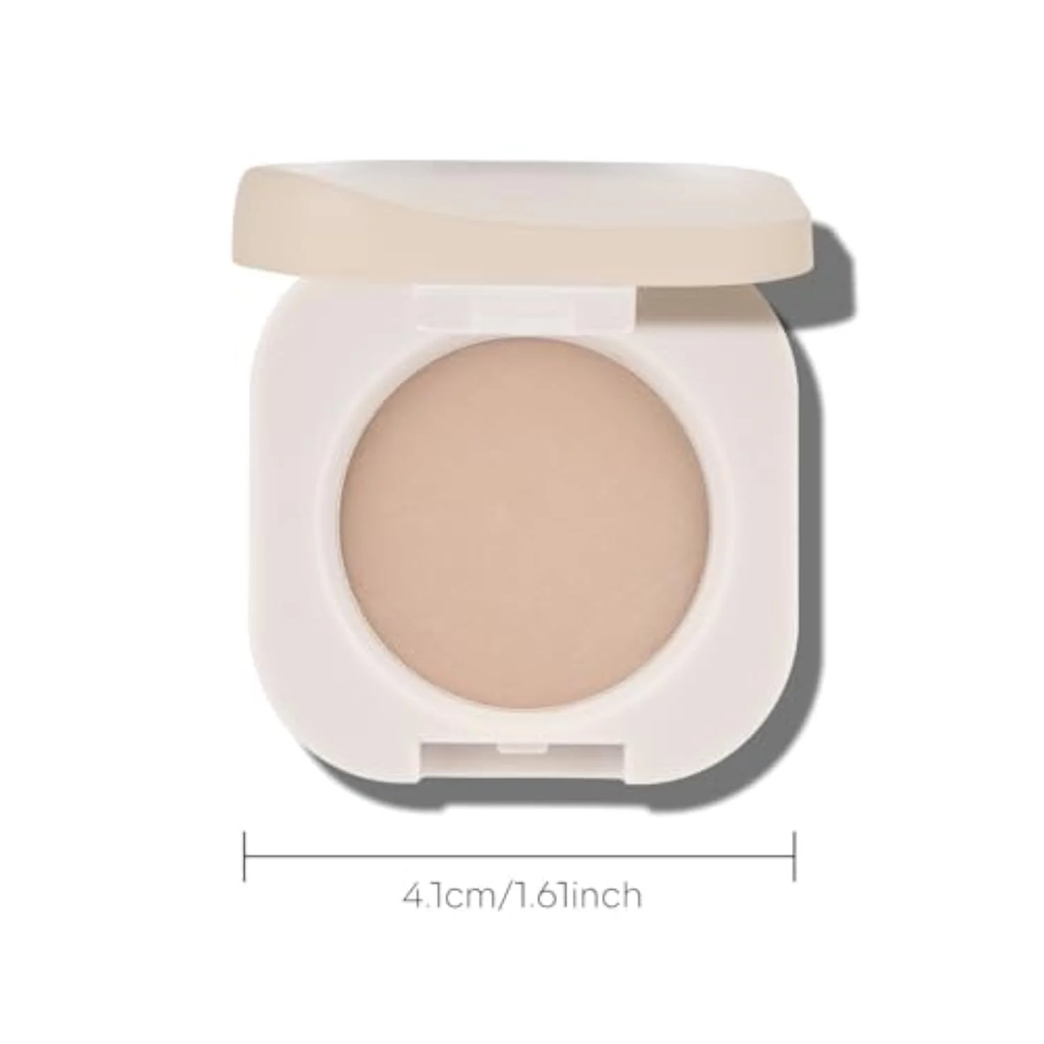 Beige Brown Matte Single Eyeshadow, Matte Nude Brown Eyeshadow Compact, Ultra-fine Lightweight, Crease-proof High Pigmented Formula, Korean Mini Eyes Makeup, Milk Tea