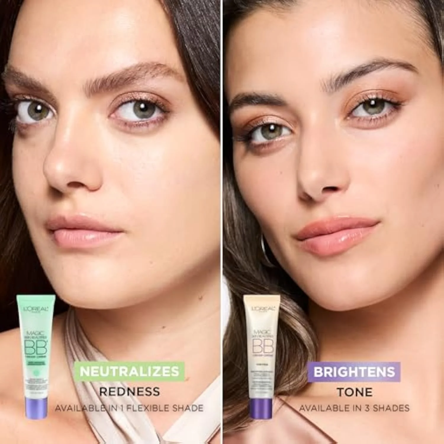 L'Oréal Paris Magic BB Cream, Hydrating Skin Beautifier & Color Changing Foundation, Light Coverage, Light, 1 fl oz.