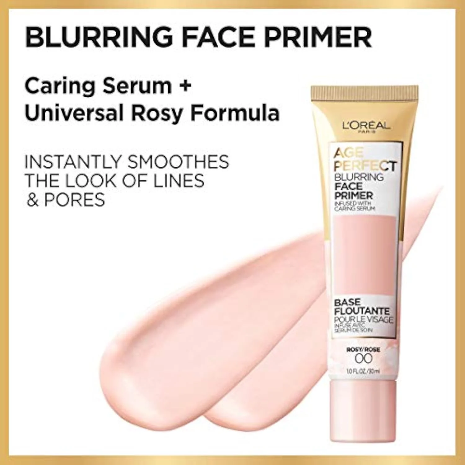 Age Perfect Face Blurring Primer Infused with Caring Serum Smoothes Liners and Pores
