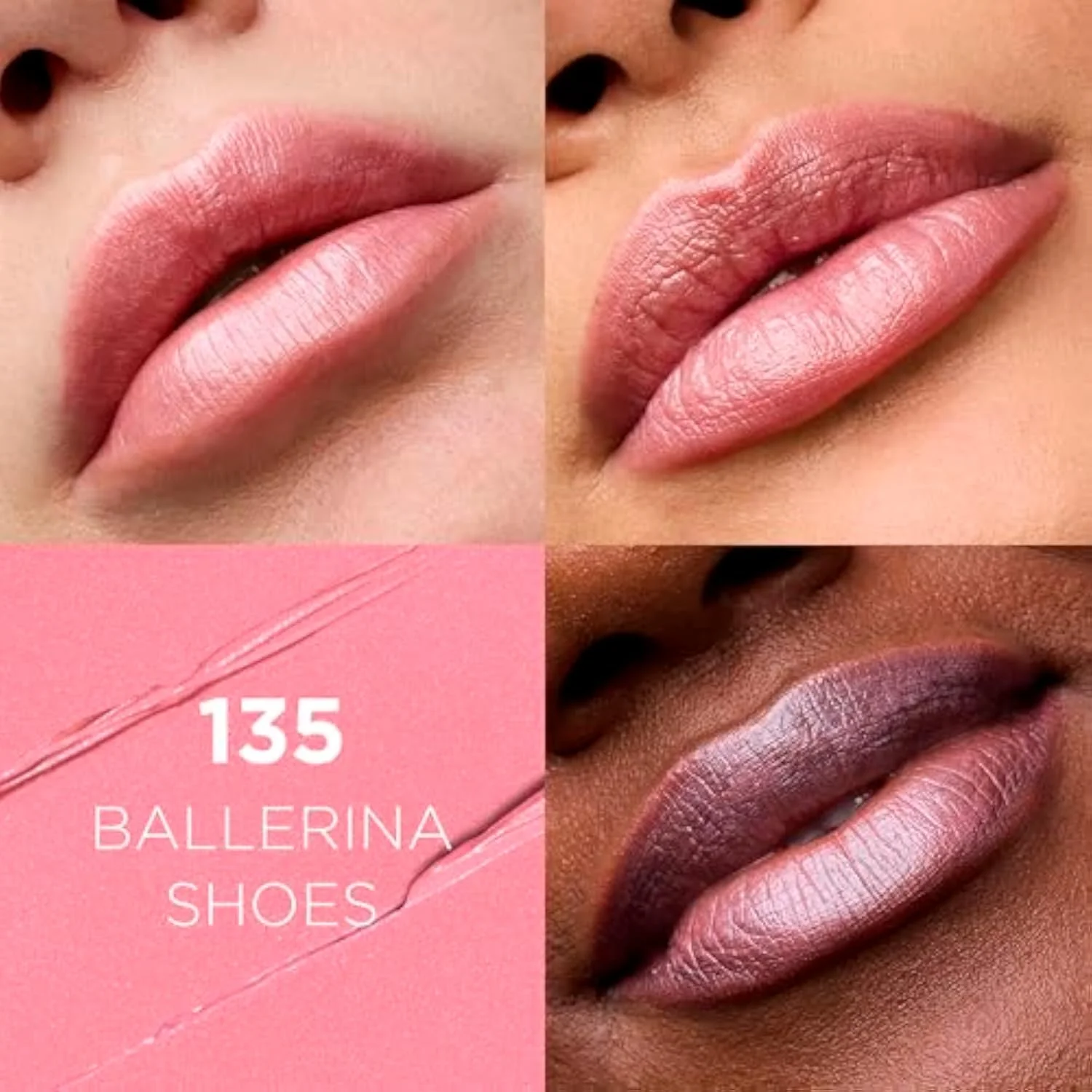 Colour Riche Original Creamy, Hydrating Satin Lipstick with Argan Oil and Vitamin E, Ballerina Shoes , 1 Count