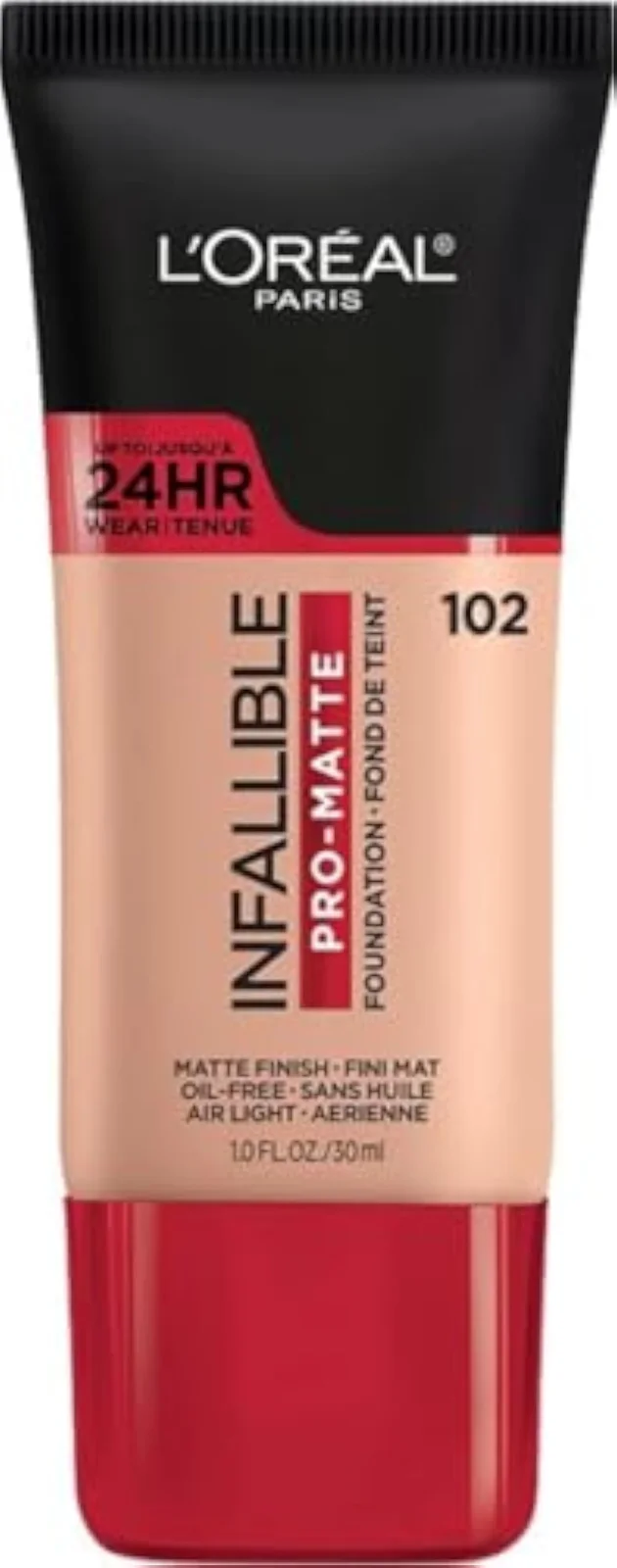 Cosmetics Makeup Infallible Pro-Matte Liquid Longwear Foundation, Shell Beige, 1 fl oz.