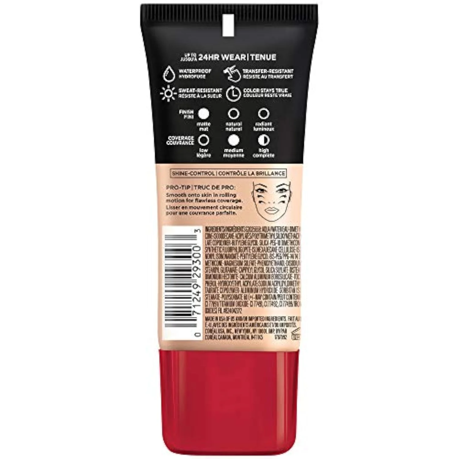 Cosmetics Makeup Infallible Pro-Matte Liquid Longwear Foundation, Shell Beige, 1 fl oz.