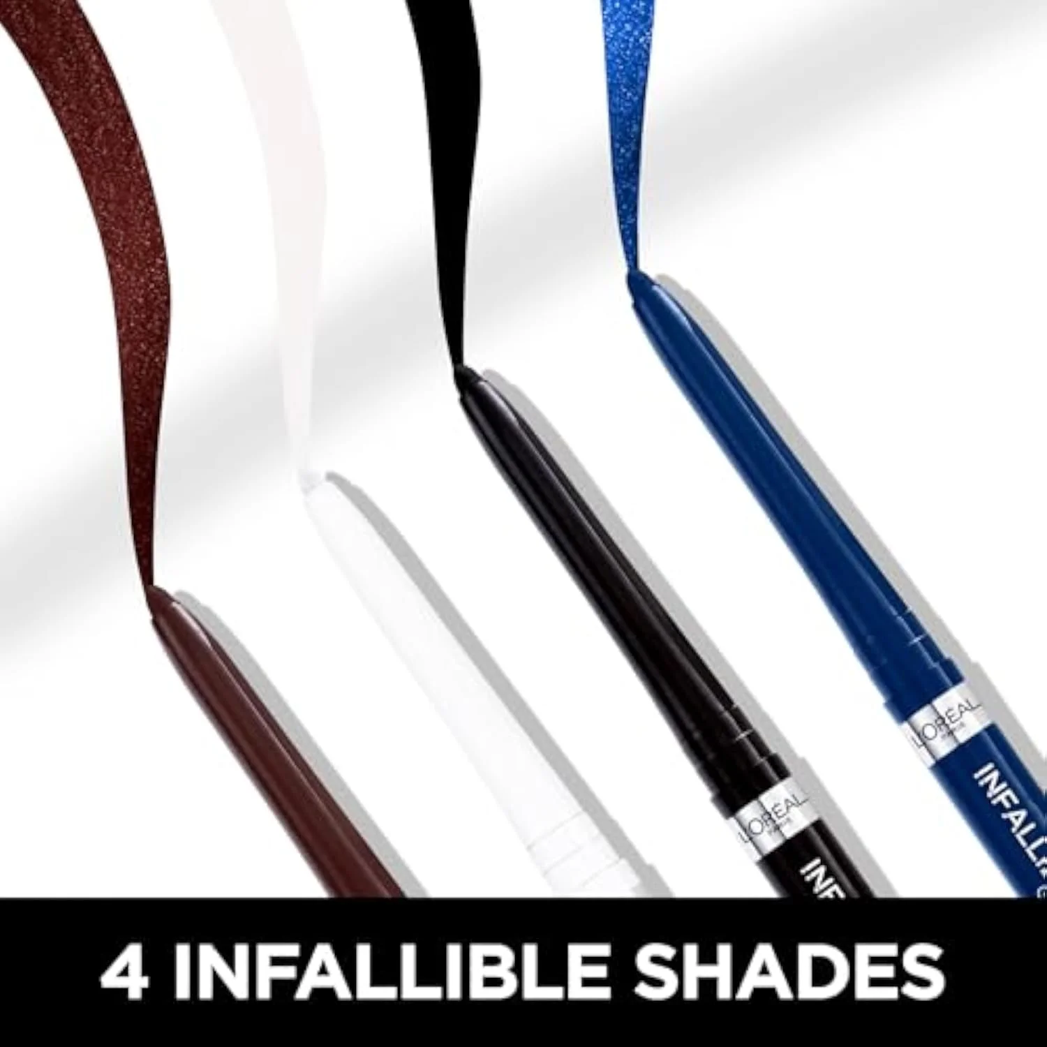 Infallible Grip Mechanical Gel Eyeliner Pencil, Smudge-Resistant, Waterproof Eye Makeup with Up to 36HR Wear, Brown Denim, 0.01 Oz