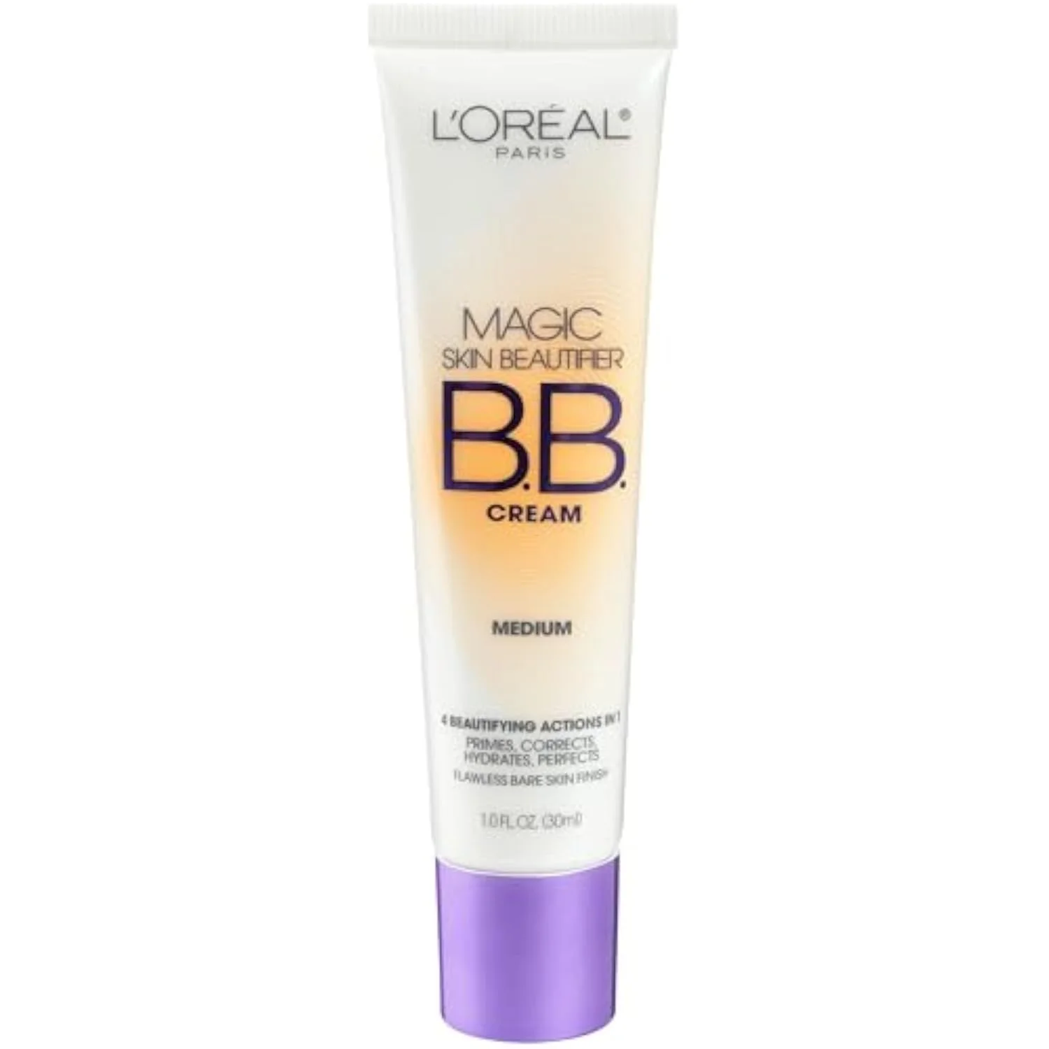 Magic BB Cream, Hydrating Skin Beautifier & Color Changing Foundation, Light Coverage, Medium, 1 fl oz.