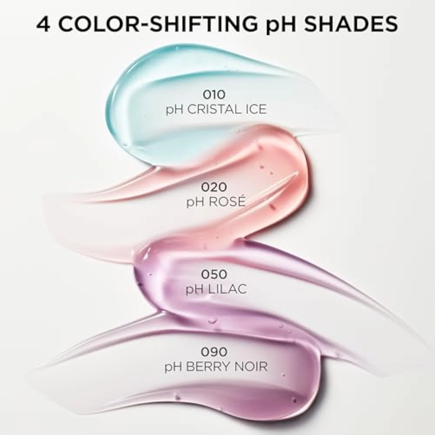 Plump Ambition pH Hyaluron Lip Oil, Color Shifting Lip Tint with 24HR Hydration, Volumizing Shine and Lasting Color, 010 pH Cristal Ice