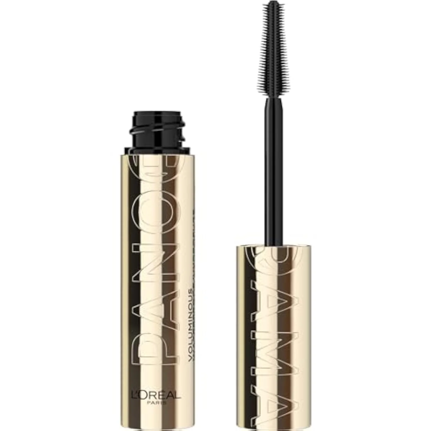 Voluminous Panorama Mascara, Volumizing and Lengthening Mascara, Waterproof Longwear and Smudge Resistant Make Up, Black, 0.31 Fl Oz