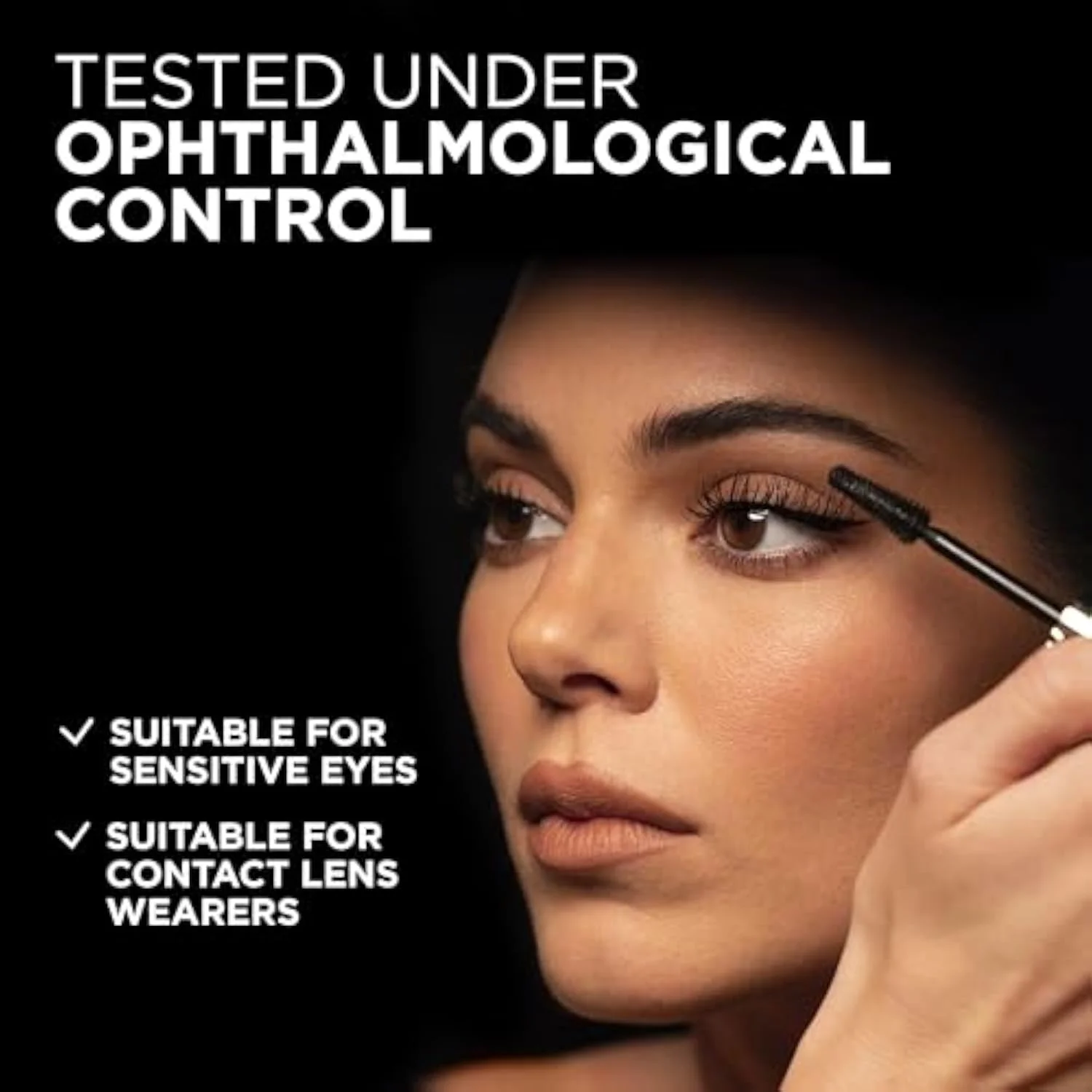 Voluminous Panorama Mascara, Volumizing and Lengthening Mascara, Waterproof Longwear and Smudge Resistant Make Up, Black, 0.31 Fl Oz