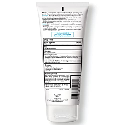 Effaclar Medicated Acne Face Wash with Salicylic Acid