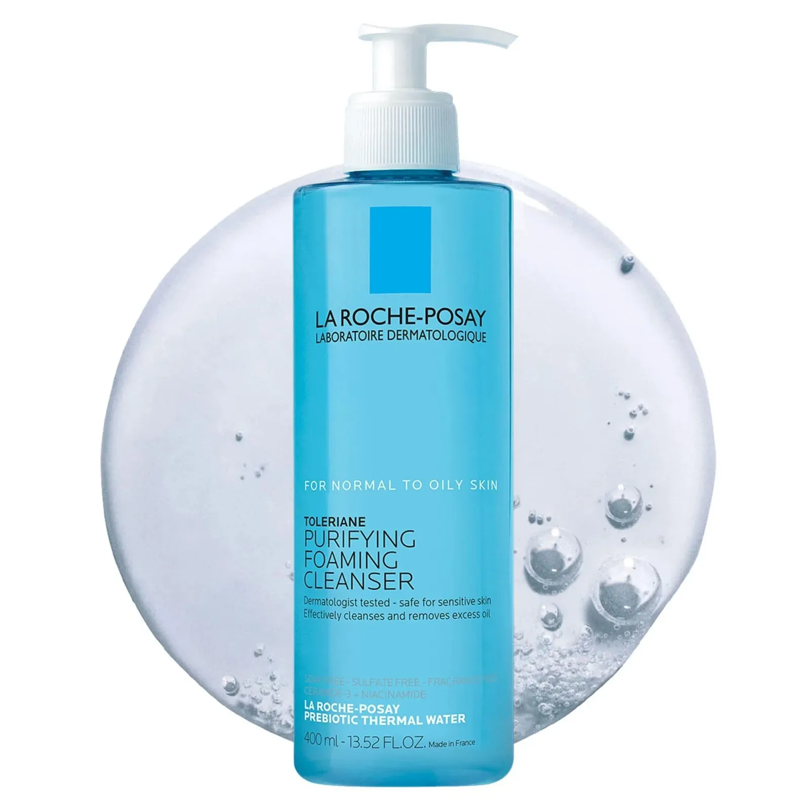 Toleriane Purifying Foaming Facial Cleanser, Oil Free Face Wash