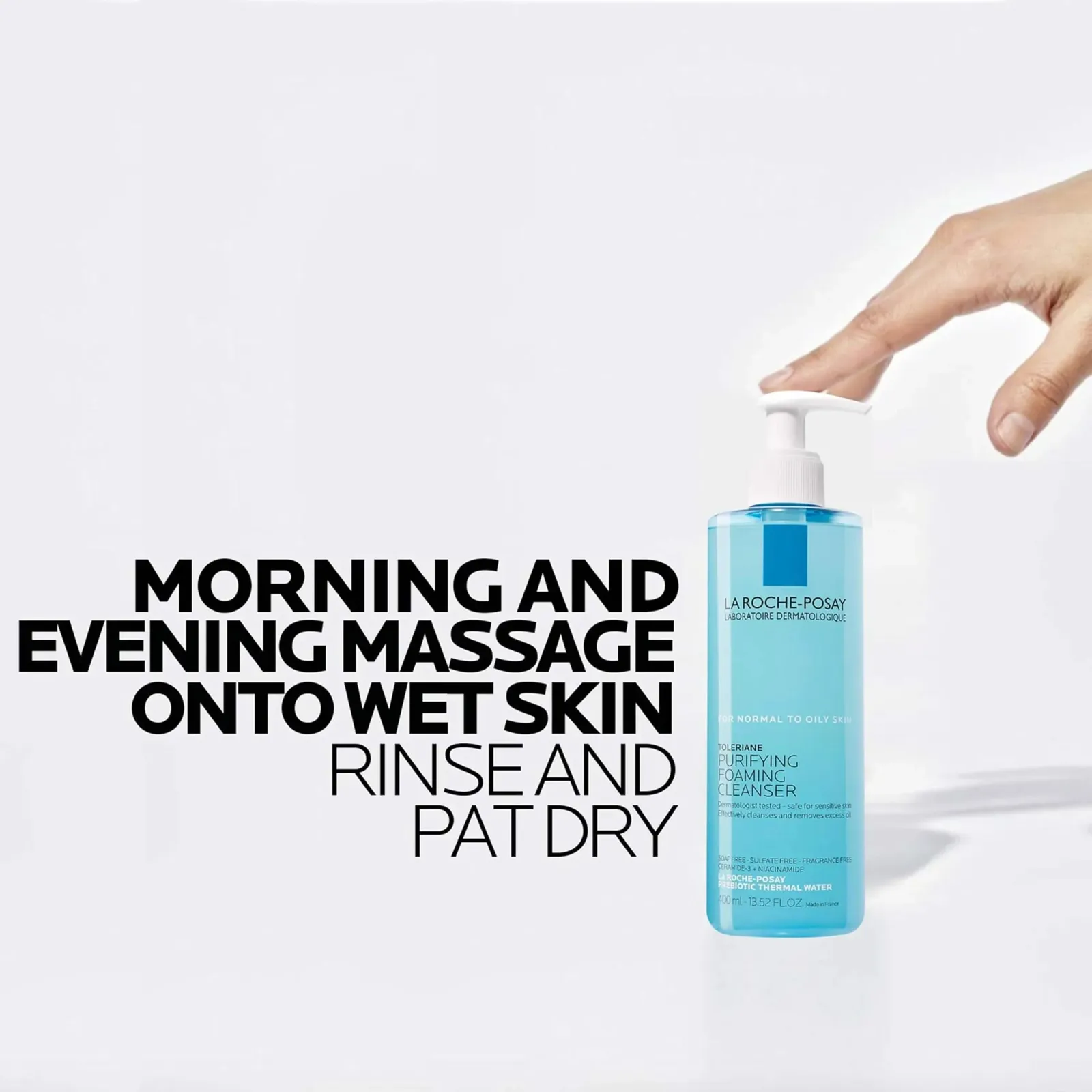 Toleriane Purifying Foaming Facial Cleanser, Oil Free Face Wash