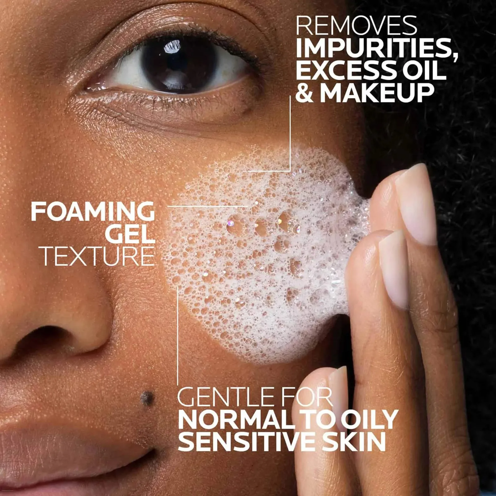 Toleriane Purifying Foaming Facial Cleanser, Oil Free Face Wash