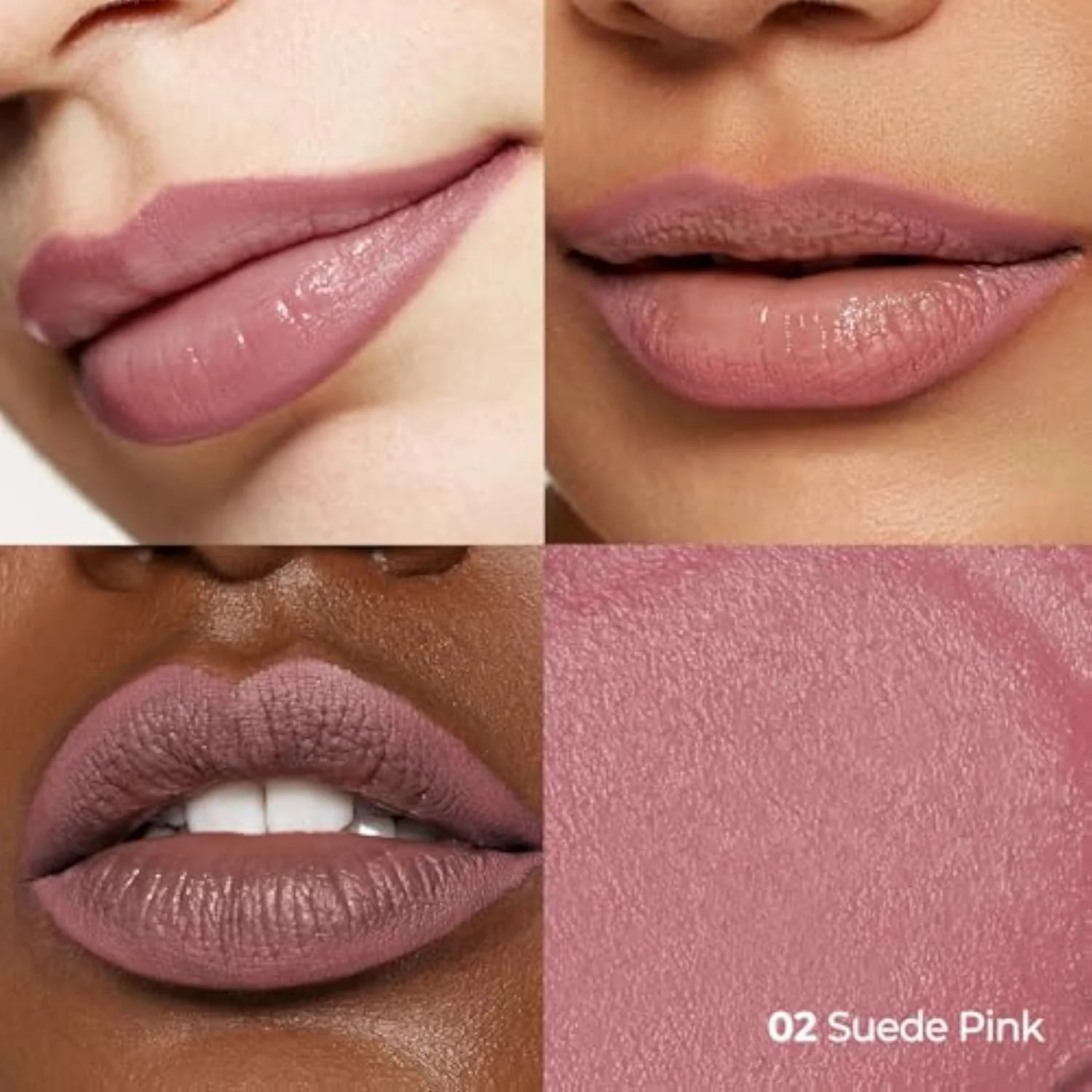 Lip Liner - Smooth & Blendable Soft Matte Lip Contour Pencil for Shaping & Overlining Lips | Waterproof Formula, Oil-Cleanse Off, Long-Lasting Wear | #02 Suede Pink (Cool Nude