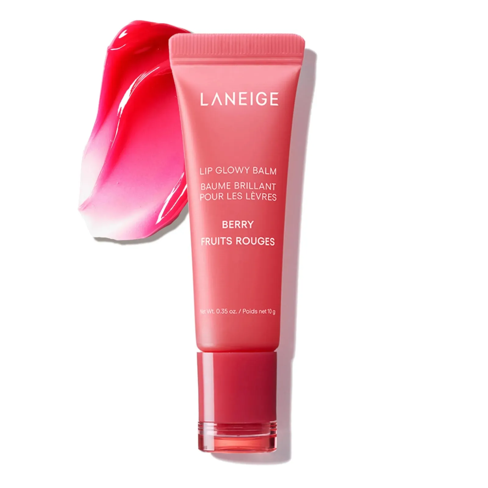 Lip Glowy Balm, Berry: Sheer Tinted Lip Moisturizer with Shea Butter