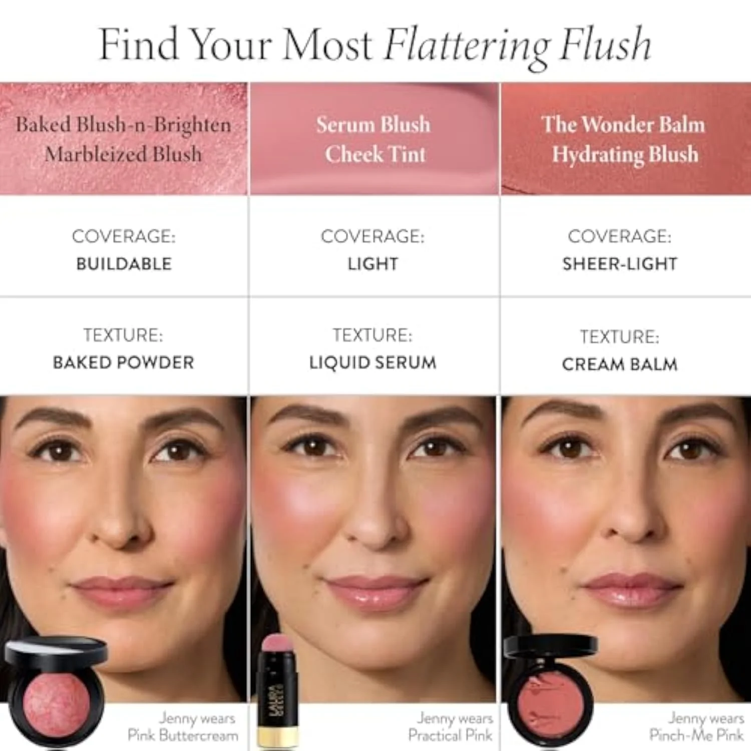 LAURA GELLER Baked Blush-n-Brighten Powder Blush -Pink Buttercream