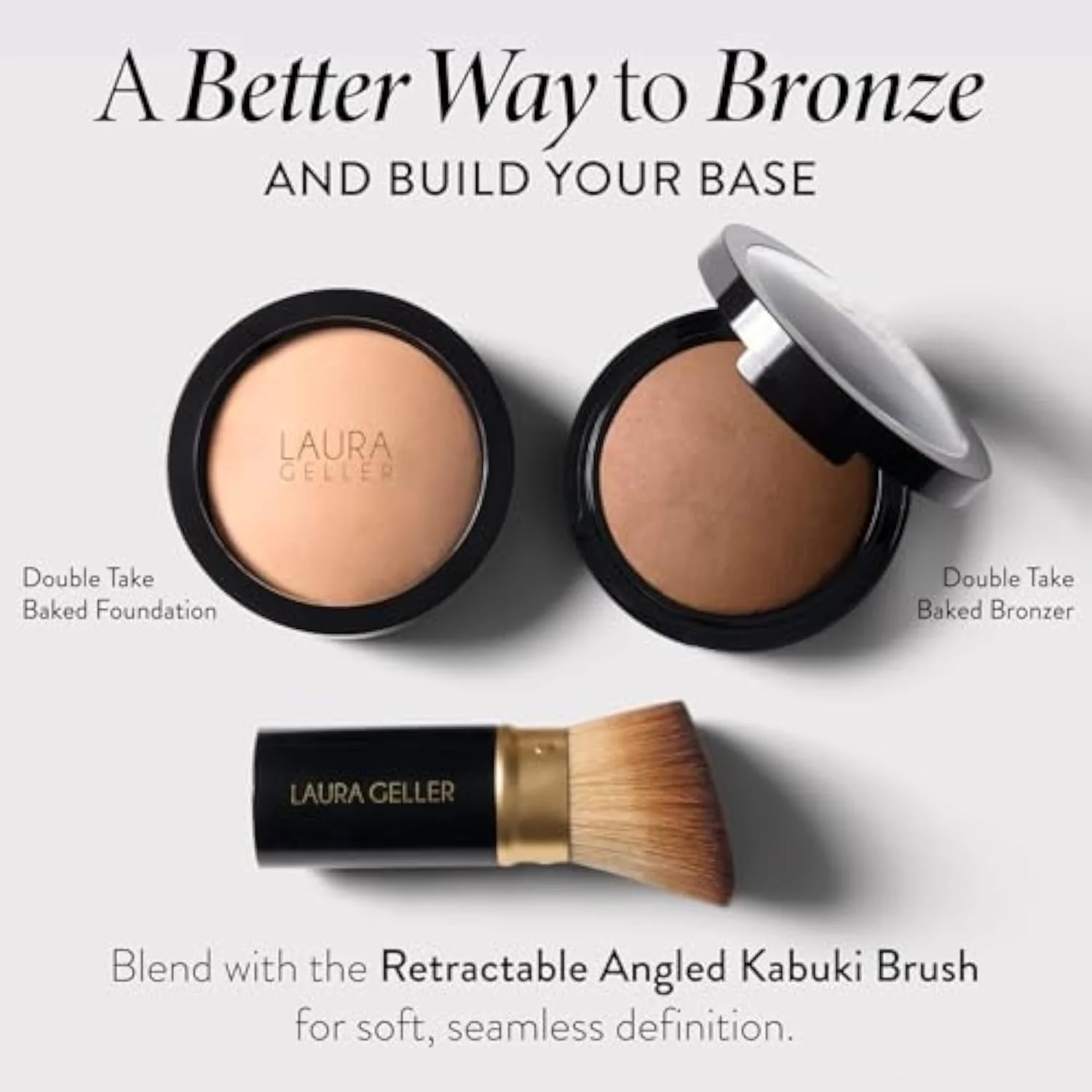 Double Take Baked Bronzer for Mature Skin, Medium | Matte Bronzing Powder for Natural-Looking Warmth & Soft Contour, Buildable Color, Never Orangey Finish