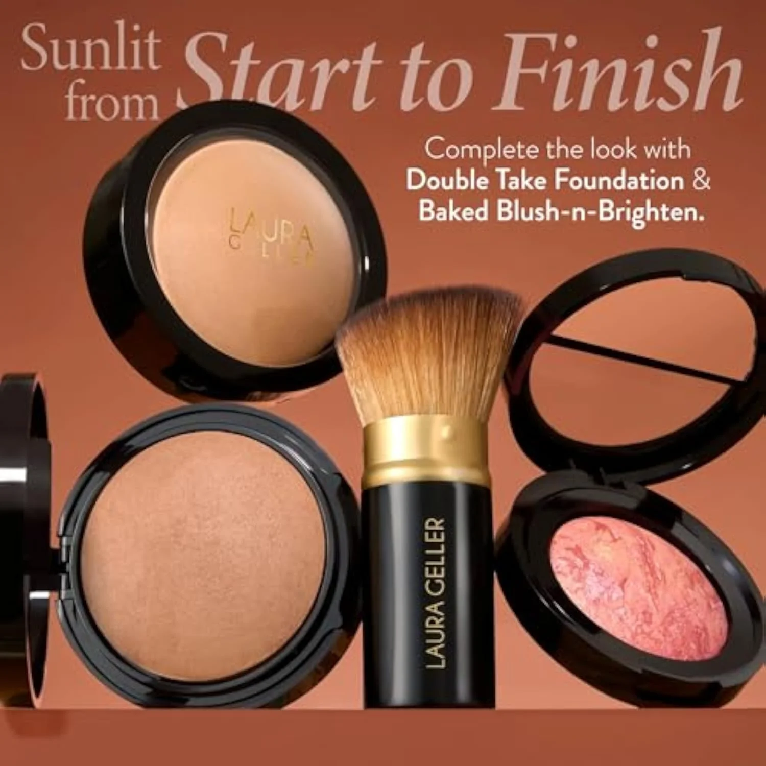Double Take Baked Bronzer for Mature Skin, Medium | Matte Bronzing Powder for Natural-Looking Warmth & Soft Contour, Buildable Color, Never Orangey Finish