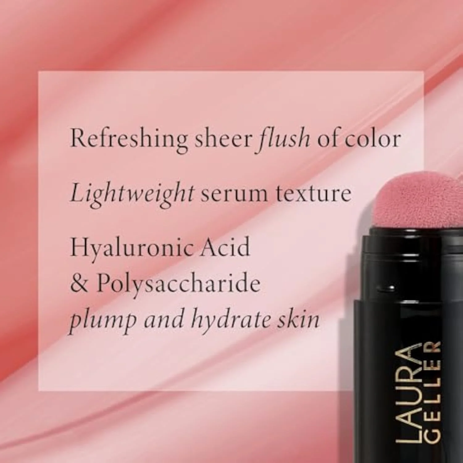 LAURA GELLER Serum Blush Tint- Hydrating Liquid Blush - Practical Pink
