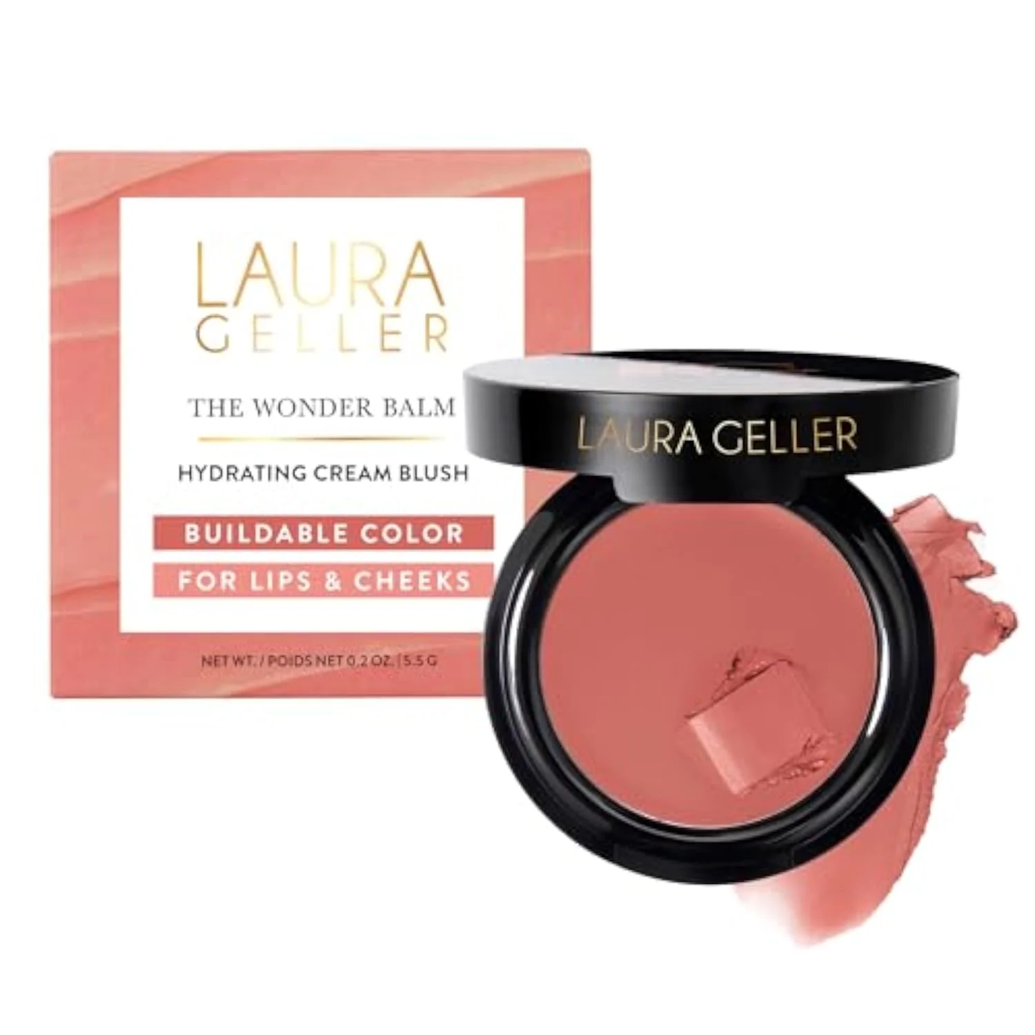 LAURA GELLER The Wonder Balm Cream Blush –Multi-Use, Pinch-Me Pink