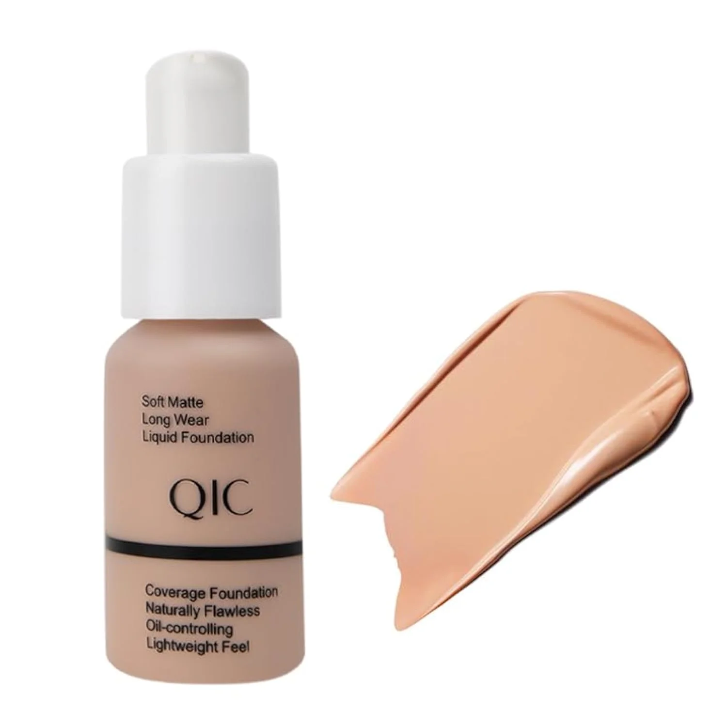 24HR Flawless Liquid Foundation Makeup - Soft Beige | Full Coverage, Weightless Matte Finish, Hydrating & Long Lasting Foundation, Transfer-Resistant, For All-Day Wear (03)