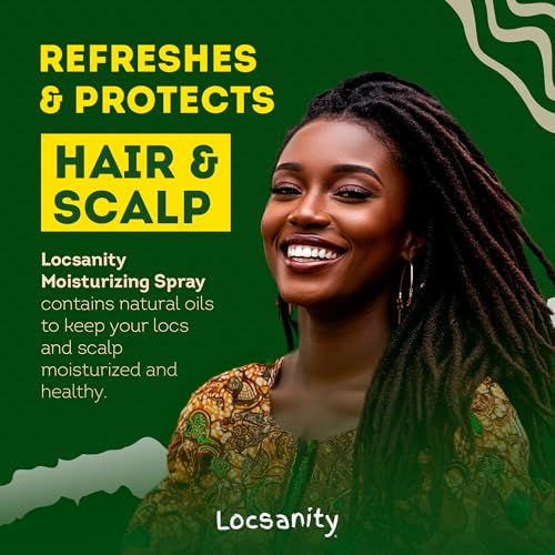 Loc Spray - Locsanity Daily Moisturizing Rosewater & Peppermint Spray for Locs