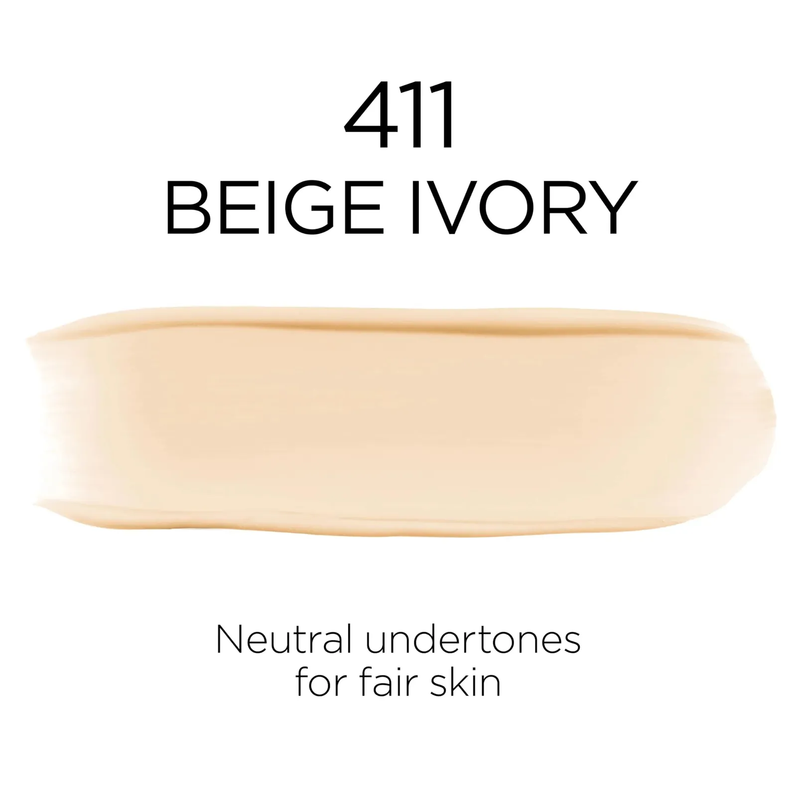 Lightweight Foundation, 411 Beige Ivory, 1 Fl Oz, Packaging May Vary