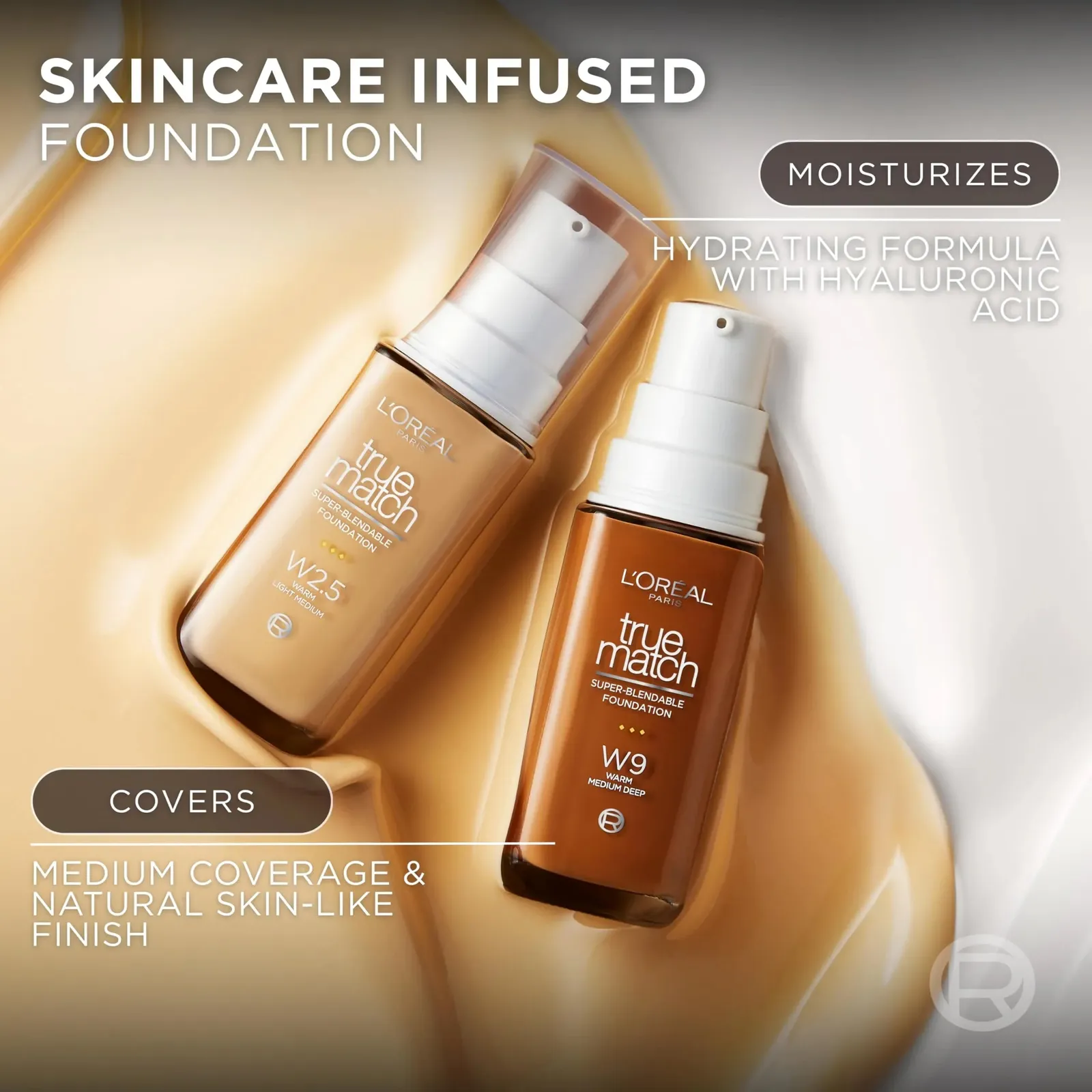 Super-Blendable Foundation, Medium Coverage Liquid Foundation Makeup