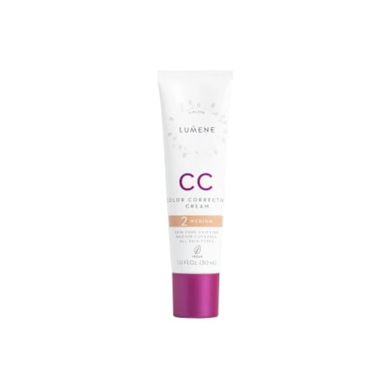 Color Correcting CC Cream - Lightweight Foundation - Medium Coverage - Redness Reducing Face Makeup for a Glowing Complexion - Vegan Formula + Suitable for All Skin Types