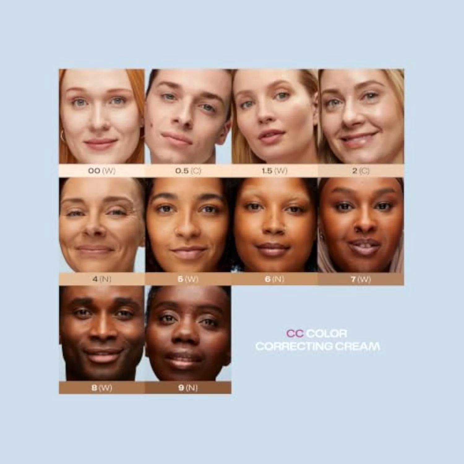 Color Correcting CC Cream - Lightweight Foundation - Medium Coverage - Redness Reducing Face Makeup for a Glowing Complexion - Vegan Formula + Suitable for All Skin Types