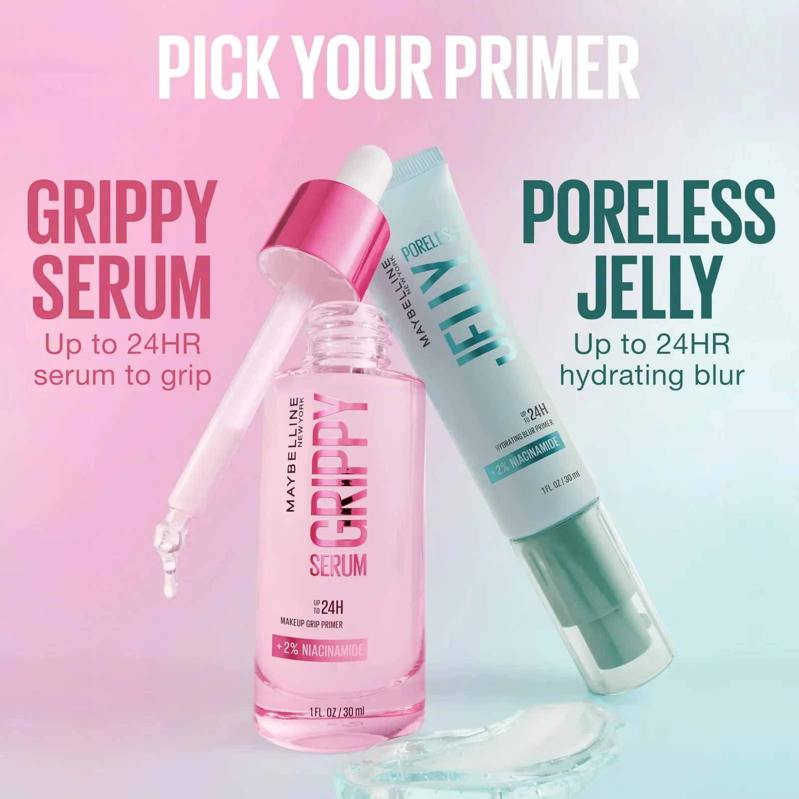 Grippy Serum Hydrating Makeup Primer with 2% Niacinamide