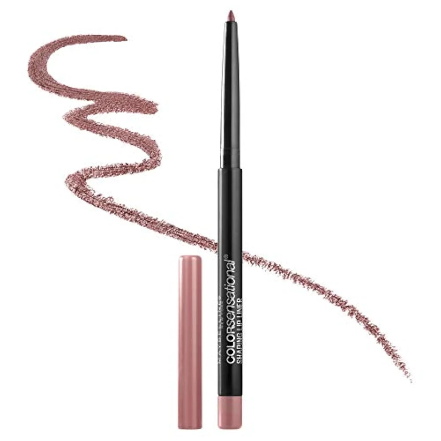 Maybelline Color Sensational Shaping Lip Liner with Self-Sharpening Tip, Dusty Rose, 1 Count