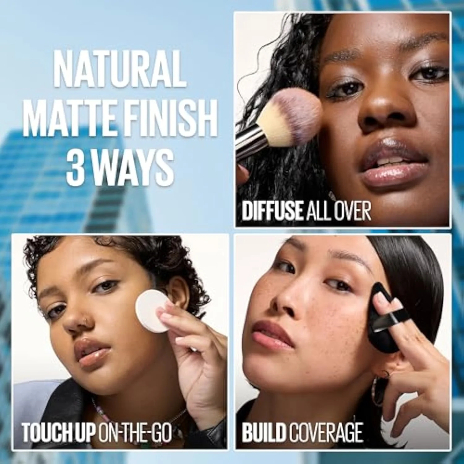 Maybelline Fit Me Matte + Poreless Pressed Face Powder Makeup & Setting Powder, Translucent, 1 Count