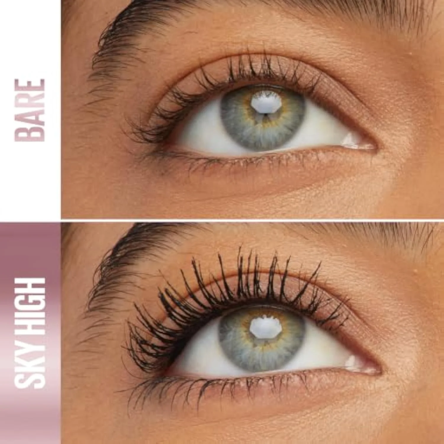 Maybelline Lash Sensational Sky High Waterproof Mascara Makeup, Volumizing, Lengthening, Defining, Curling, Multiplying, Buildable Formula, Very Black, 1 Count