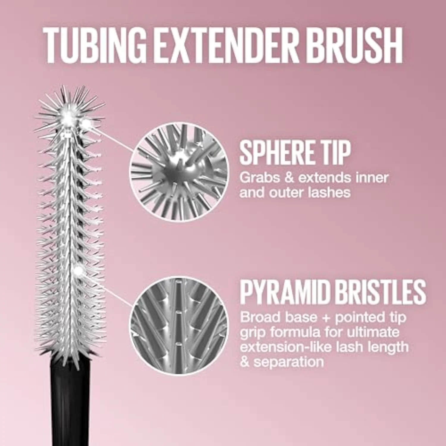 Maybelline Lash Sensational Sky Tubes Tubing Mascara, Extension-Like Lengthening Mascara, 24HR Eye Makeup with Shea Butter & Castor Oil, Very Black, 1 Count