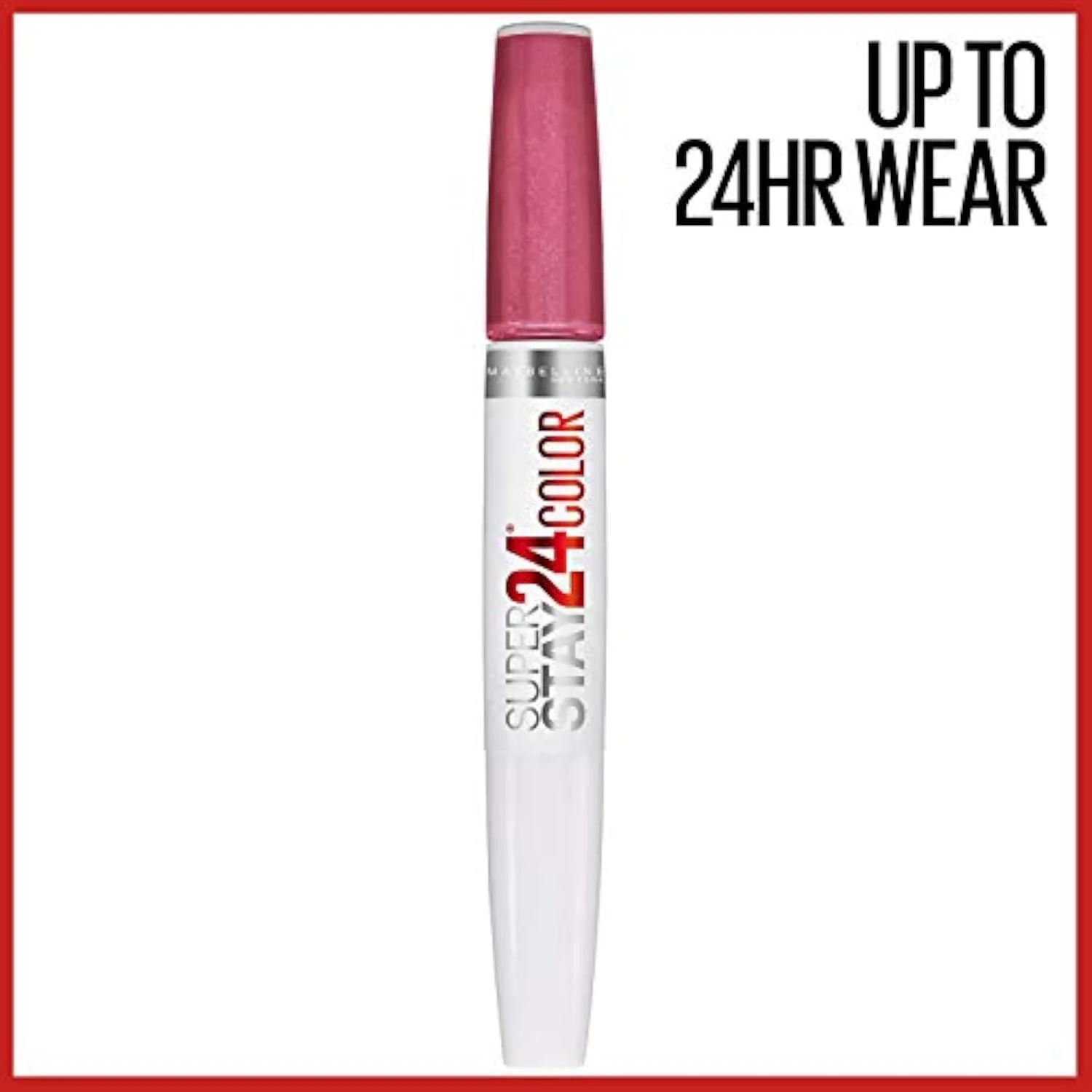 Maybelline Super Stay 24, 2-Step Liquid Lipstick Makeup, Long Lasting Highly Pigmented Color with Moisturizing Balm, Blush On, Pink, 1 Count