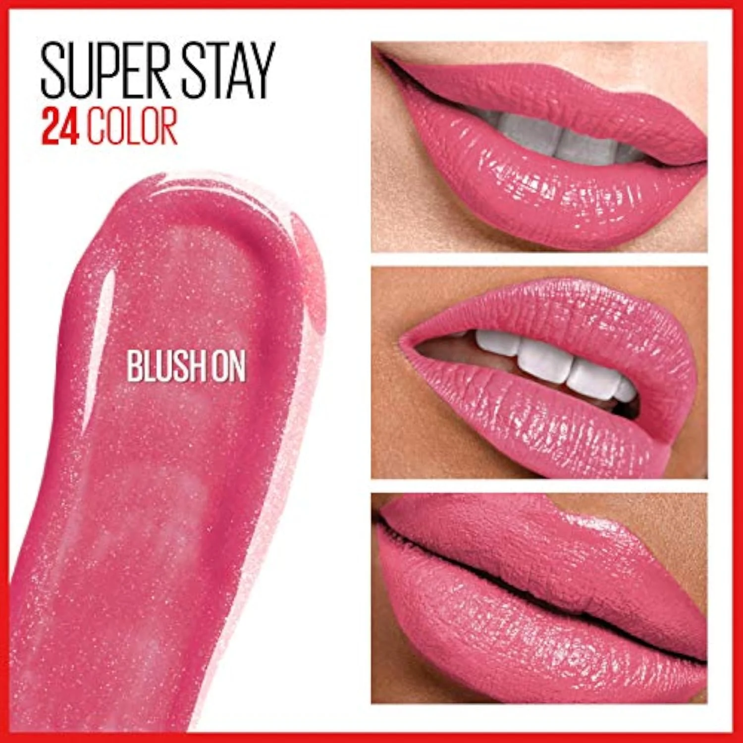 Maybelline Super Stay 24, 2-Step Liquid Lipstick Makeup, Long Lasting Highly Pigmented Color with Moisturizing Balm, Blush On, Pink, 1 Count