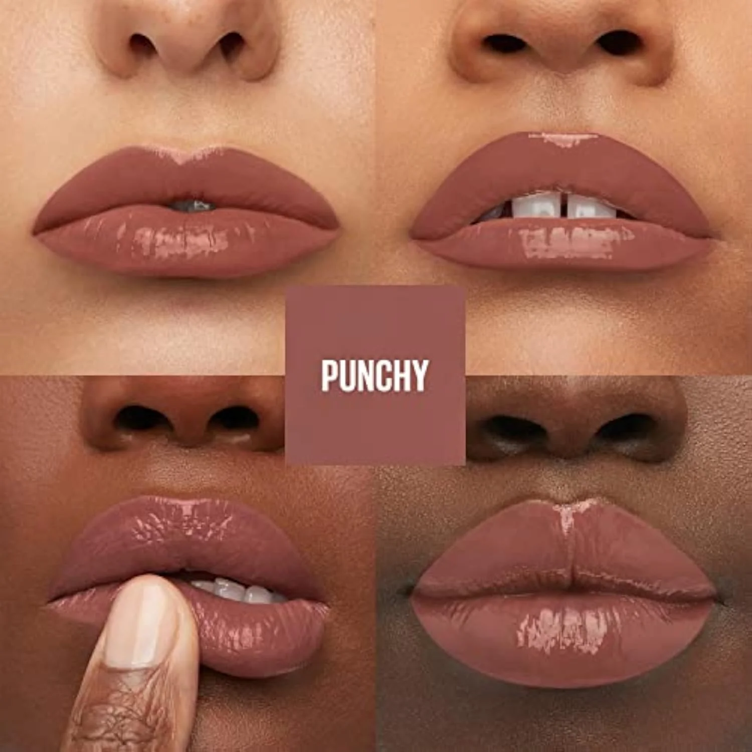 Maybelline Super Stay Vinyl Ink Longwear No-Budge Liquid Lipcolor Makeup, Highly Pigmented Color and Instant Shine, Punchy, Nude Lipstick, 0.14 fl oz, 1 Count