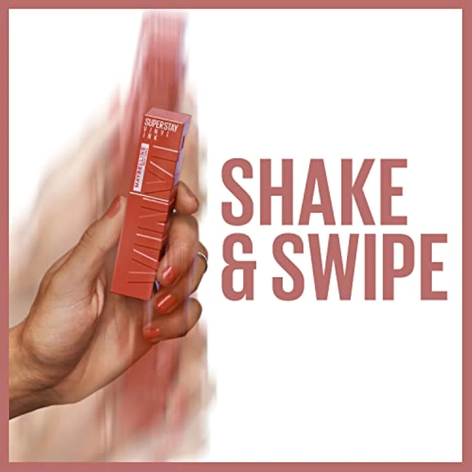 Maybelline Super Stay Vinyl Ink Longwear No-Budge Liquid Lipcolor Makeup, Highly Pigmented Color and Instant Shine, Punchy, Nude Lipstick, 0.14 fl oz, 1 Count