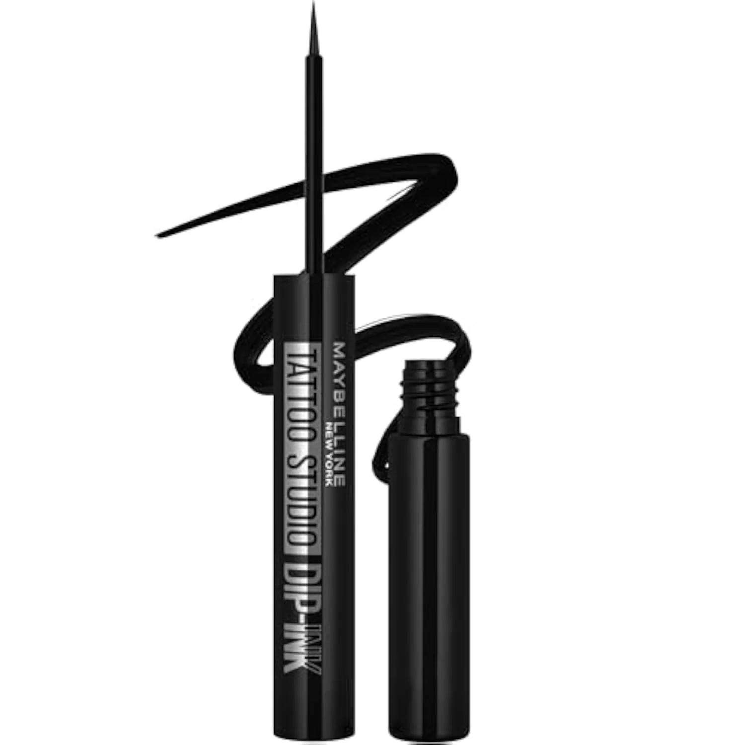 Tattoo Studio Dip-Ink Liquid Eyeliner, Waterproof Eyeliner With Up to 24 Hour Wear, Black Track, 1 Count